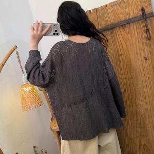 Long Sleeves Crochet Blouse