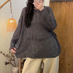 Long Sleeves Crochet Blouse