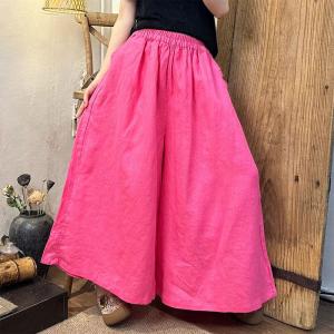 Old Money Style Linen Wide Leg Pants