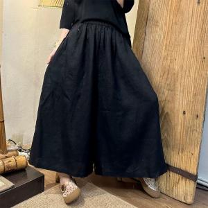 Old Money Style Linen Wide Leg Pants
