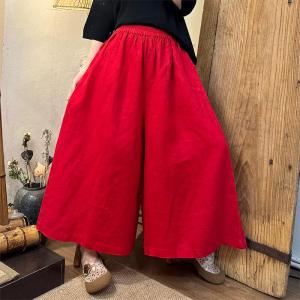 Old Money Style Linen Wide Leg Pants