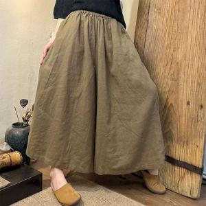 Old Money Style Linen Wide Leg Pants
