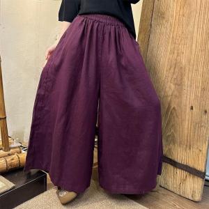 Old Money Style Linen Wide Leg Pants