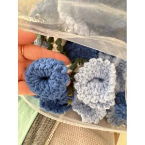 3D Knitted Crochet Flower Bouquet Throw Blanket Cozy Comfort Gift