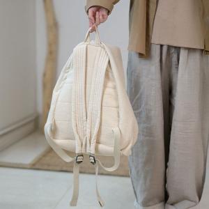 Versatile Cotton Plain Backpack for Men and Women