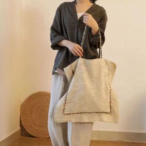 Little Stones Decorations Cotton Linen Tote Bag