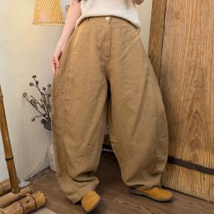 Organic Hem High Rise Comfy Curved Pants