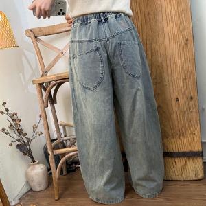 High Waist Light Wash Curved Jeans