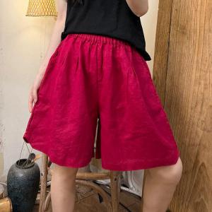 Comfy VIBE Linen Wide Leg Shorts