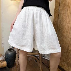 Comfy VIBE Linen Wide Leg Shorts