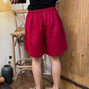Comfy VIBE Linen Wide Leg Shorts