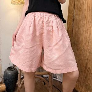Comfy VIBE Linen Wide Leg Shorts