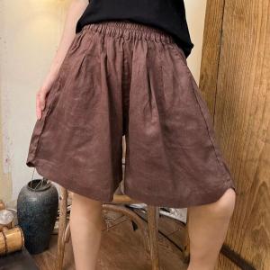 Comfy VIBE Linen Wide Leg Shorts