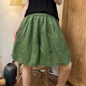 Comfy VIBE Linen Wide Leg Shorts