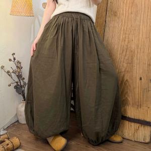 Summer Cotton Large Size Cotton Balloon Pants
