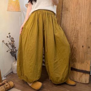 Summer Cotton Large Size Cotton Balloon Pants
