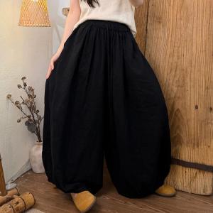 Summer Cotton Large Size Cotton Balloon Pants