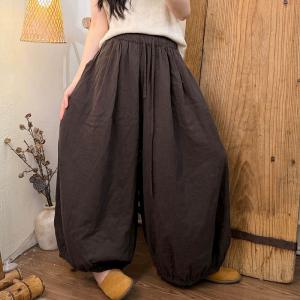 Summer Cotton Large Size Cotton Balloon Pants