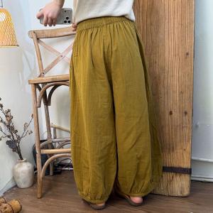 Summer Cotton Large Size Cotton Balloon Pants