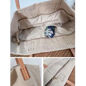 Travel Boho Style Cotton Linen Tote Bag