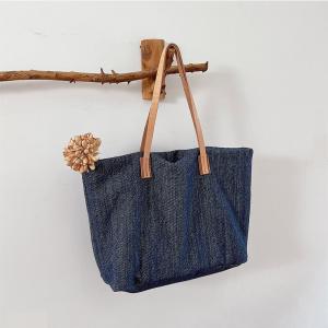 Travel Boho Style Cotton Linen Tote Bag