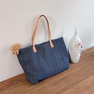 Travel Boho Style Cotton Linen Tote Bag