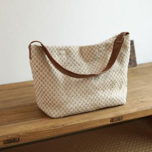 Cotton Linen Weave Tote Bag