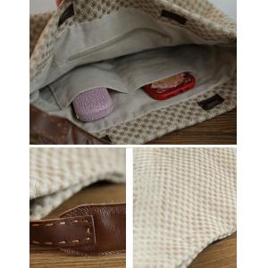 Cotton Linen Weave Tote Bag