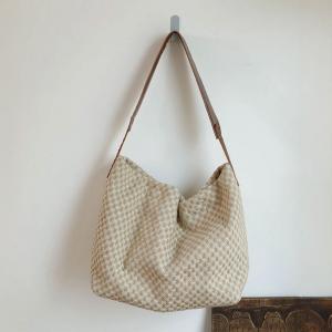 Cotton Linen Weave Tote Bag