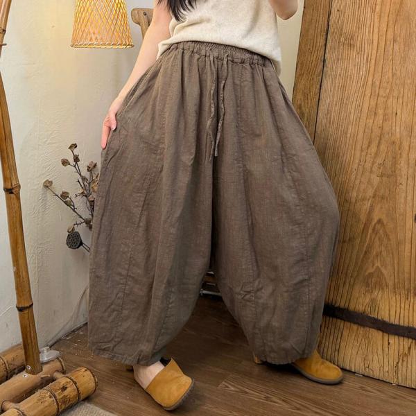 Casual 100% Linen Solid Color Beige Red Dark Coffee Green oversized comfy petite tropical hawaiian resort travel cottagecore rustic 