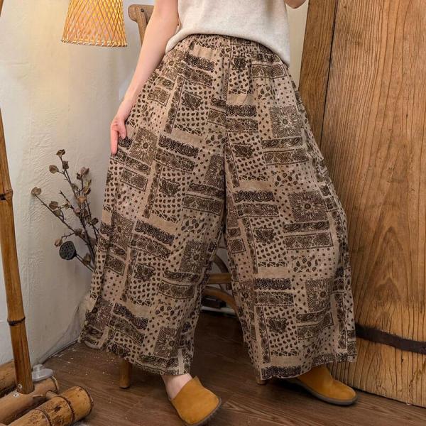 Casual 100% Linen Printed Coffee comfy tropical hawaiian oversized lazy day travel resort 