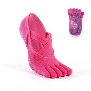 Full Toe Front Cross Short Yoga Socks
