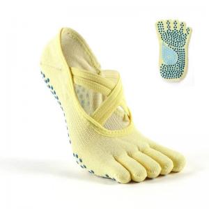 Full Toe Front Cross Short Yoga Socks