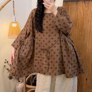 Designer Ramie Oversized Tied Tunic