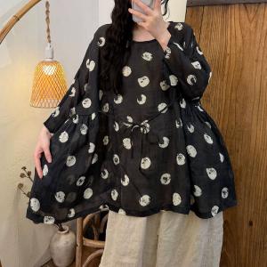 Designer Ramie Oversized Tied Tunic