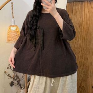 Fringed Pocket Cotton Casual T-Shirt