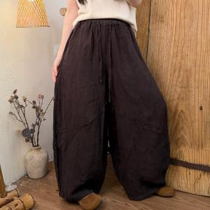 Lazy Day Summer Linen Barrel Pants