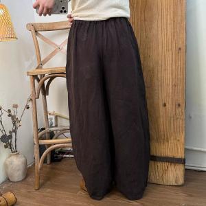 Lazy Day Summer Linen Barrel Pants