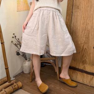 Casual Chic Summer Linen Wide Leg Shorts