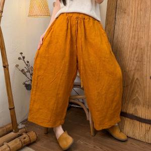 Organic Linen Comfy Beach Pants
