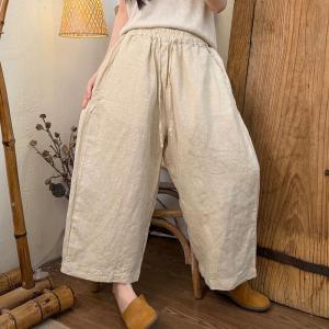 Organic Linen Comfy Beach Pants