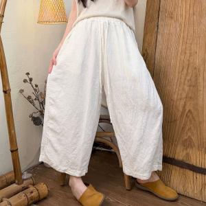 Organic Linen Comfy Beach Pants