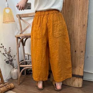 Organic Linen Comfy Beach Pants