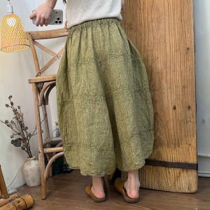 Dirty Wash Organic Linen Wide Leg Pants