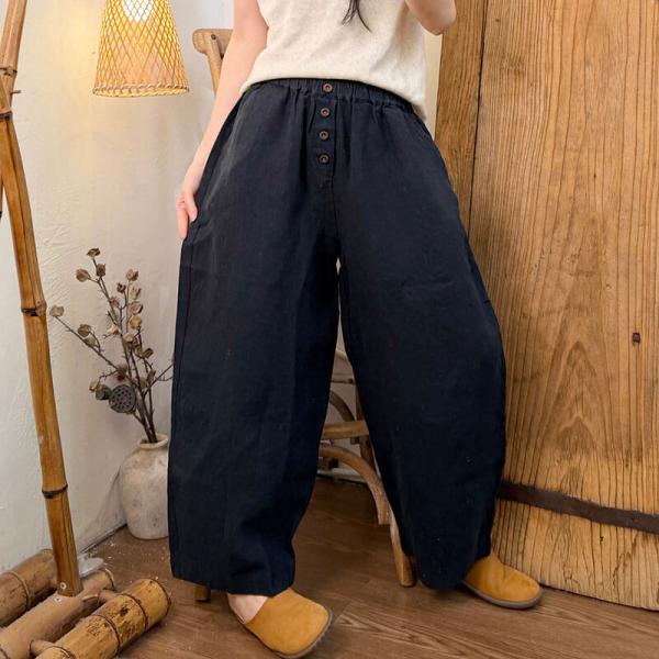 Casual 100% Linen Solid Color Black Dark Coffee comfy tropical slouchy lazy day travel brunch resort cottagecore rustic 