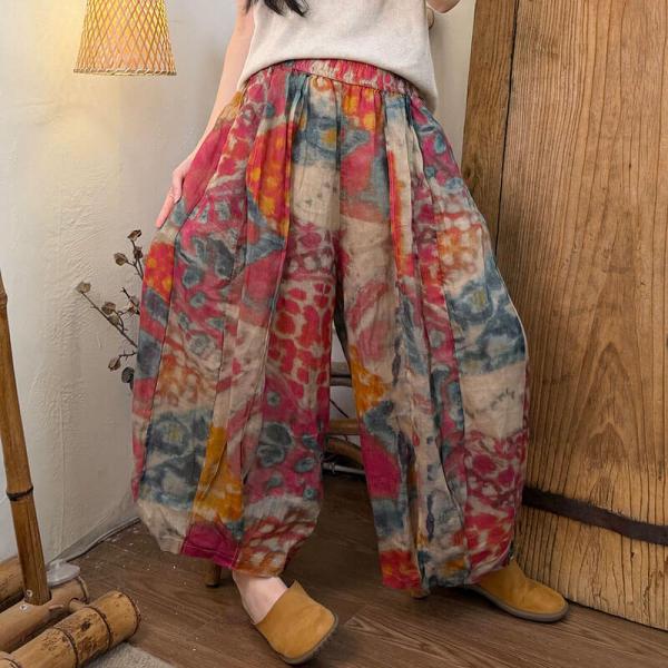 Street 100% Ramie Printed #1 #2 #3 #4 comfy earthy tropical slouchy plus size lazy day travel winery resort rustic cottagecore 