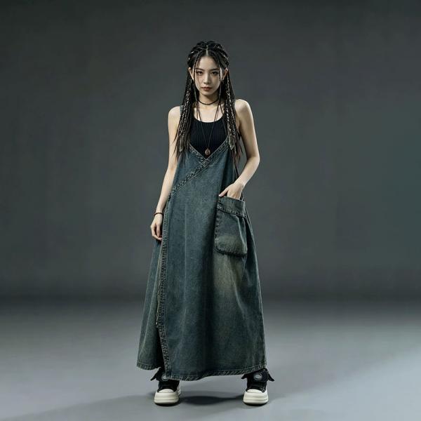 Street 100% Cotton Sleeveless V-Neck Solid Color Blue Black plus size oversized lazy day travel resort western comfy