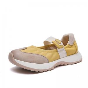 Summer Cowhide Leather Velcro Sports Shoes