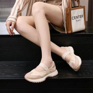 Summer Cowhide Leather Velcro Sports Shoes