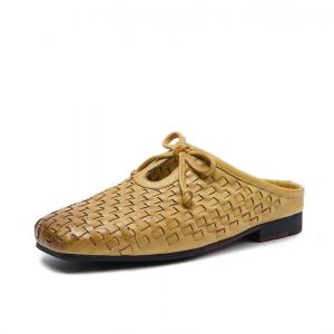 Hollow Out Tied Weave Slippers for Women